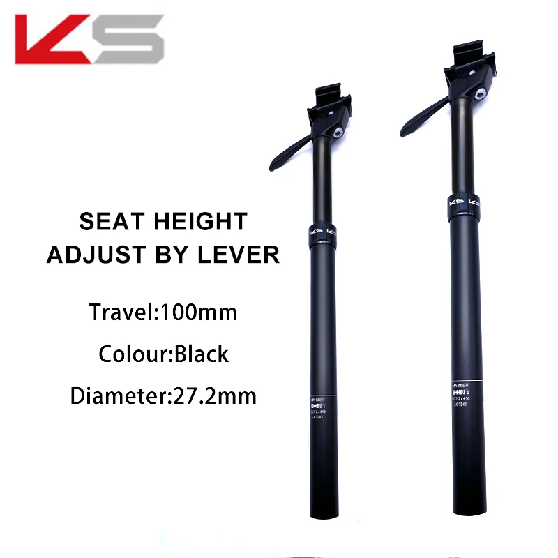 Ks Eten Hand Control Bicycle Dropper Hydraulic Seatpost Stroke 100m