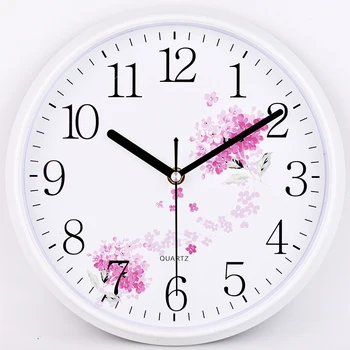 

Classic Vintage Round Wall Clock Modern Plastic Clock Quartz Horloge Retro Wathces Wall Clock