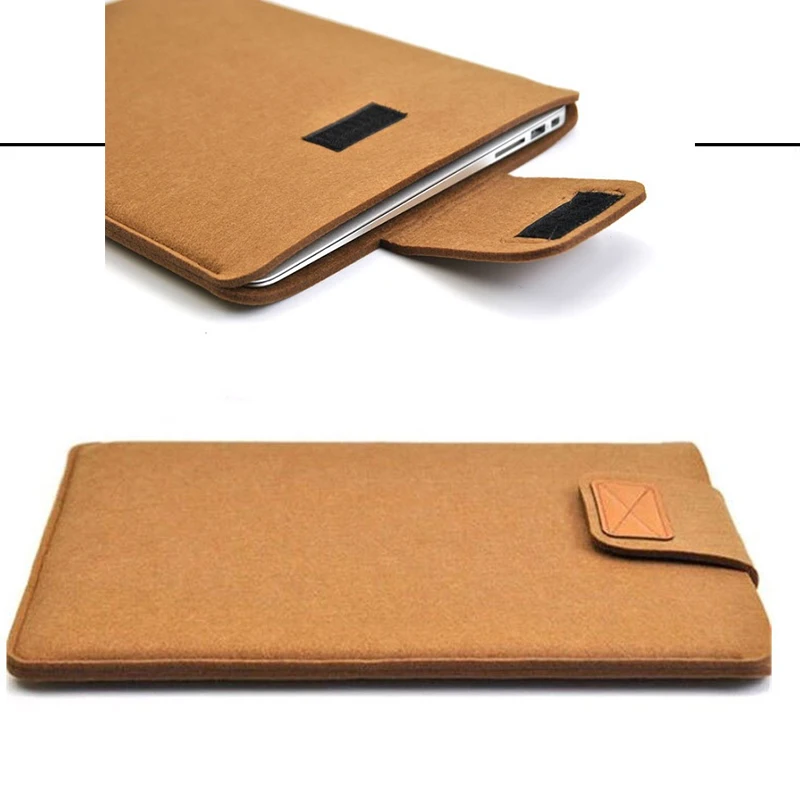 Мягкий войлочный чехол сумка для ноутбука Macbook Pro Reitina Air Xiaomi Acer Dell HP Asus Lenovo 11 12 13 14 15