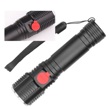 

T6 LED Tactical Flashlight Torch Zoomable 3 Modes 18650 Torch Light Outdoor Portable Light Flashlight Zoomable