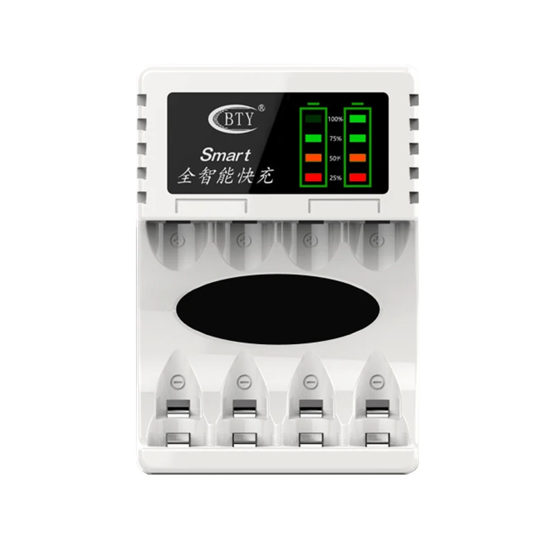 Универсальное зарядное устройство Черный Интеллектуальный светодиодный дисплей Быстрая зарядка Usb выход Банк питания стандартная батарея с посылка - Цвет: white
