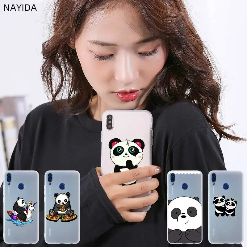 

Luxury Phone Case Cover For Huawei Honor 9 10 Lite 9X 8X Max 7a pro 8a 8C V20 PLAY 10i 20 Pro Panda