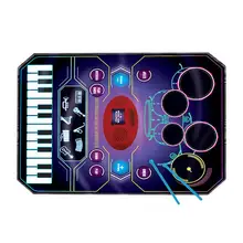 

2 In 1 Music Mats With Electronic Drum And Piano Keys Music Dance Pad With Volume Control Education Musical Piano Pad