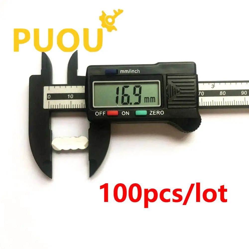 

100pcs/LOT 16*6mm Car emblem Replacement insignia Badge Logo For Aluminum DIY car key logo Audi key