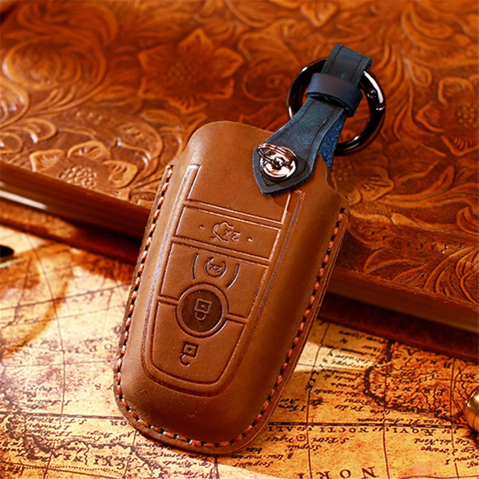 2019 custodia anti-caduta per chiave Auto per Ford Fusion Mondeo Mustang Edge Expedition EXplorer 2018 Auto Shel portachiavi Car-Styling - H5926a94301f14c5393b567bdc9becf26A