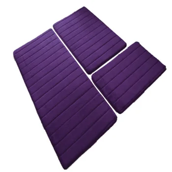 

Coral Velvet Rug, Memory Foam Mat, Cushion, Bathroom Anti-Slip Mat, Foot Bath Mat-Purple