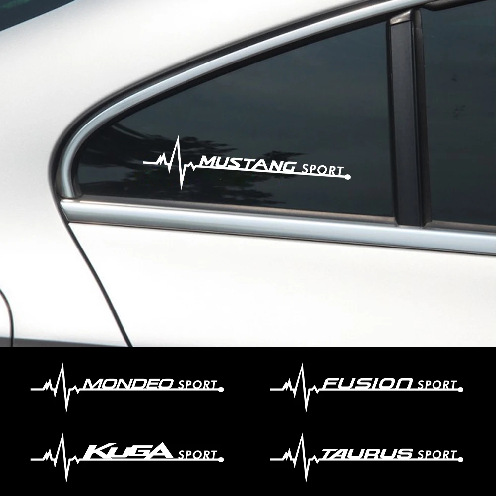 Креативные декоративные наклейки на боковое окно автомобиля 2 шт. для Ford Fiesta Ecosport