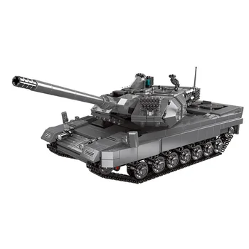 

Military Series World war Leopard 2 Main Battle Tank Armored vehicle DIY model Building Blocks Bricks Toys Gifts