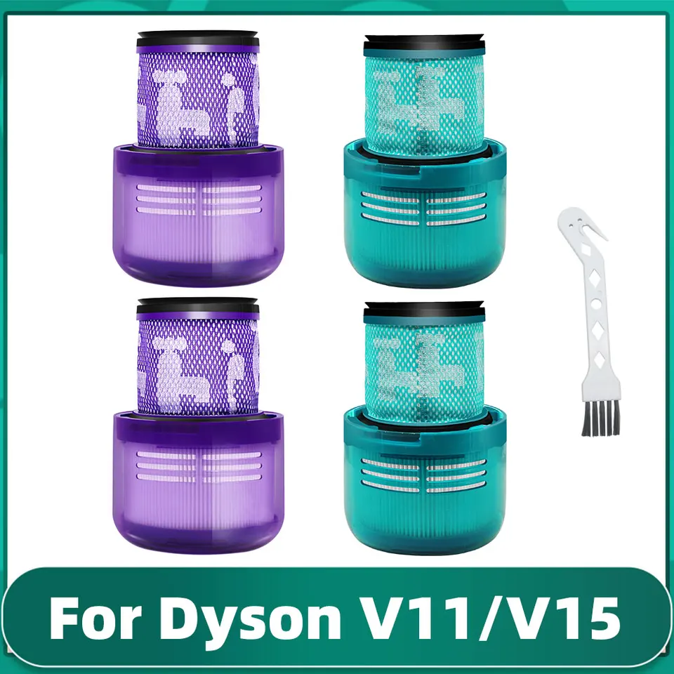 2pack Filtres Pour Dyson V11 V15 Sv14 Sv22 Filtre de remplacement lavable