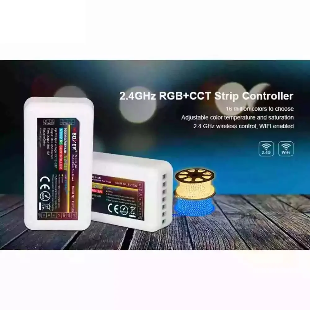 

Miboxer FUT039 LED 2.4GHz RGB+CCT Strip Controller upport Smart Phone APP And Third Party Voice Control