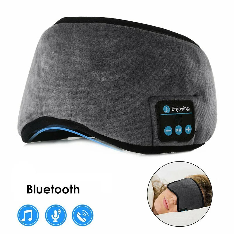 Беспроводной Bluetooth стерео маска для глаз наушники сна Музыка гарнитура GK99