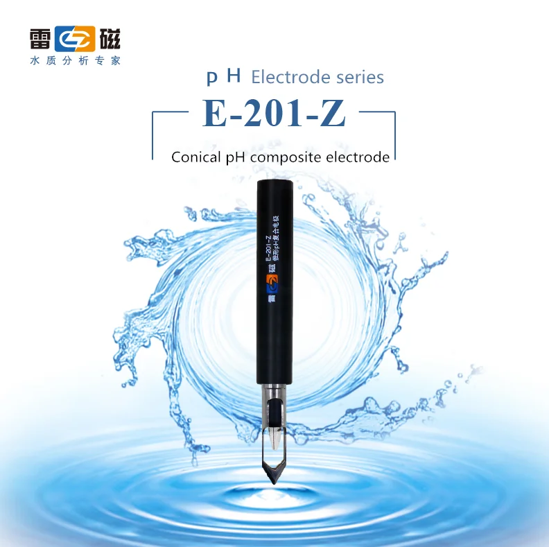 Конусный зонд Shanghai Leici E-201-Z type cone pH композитный электрод может измерять почву |