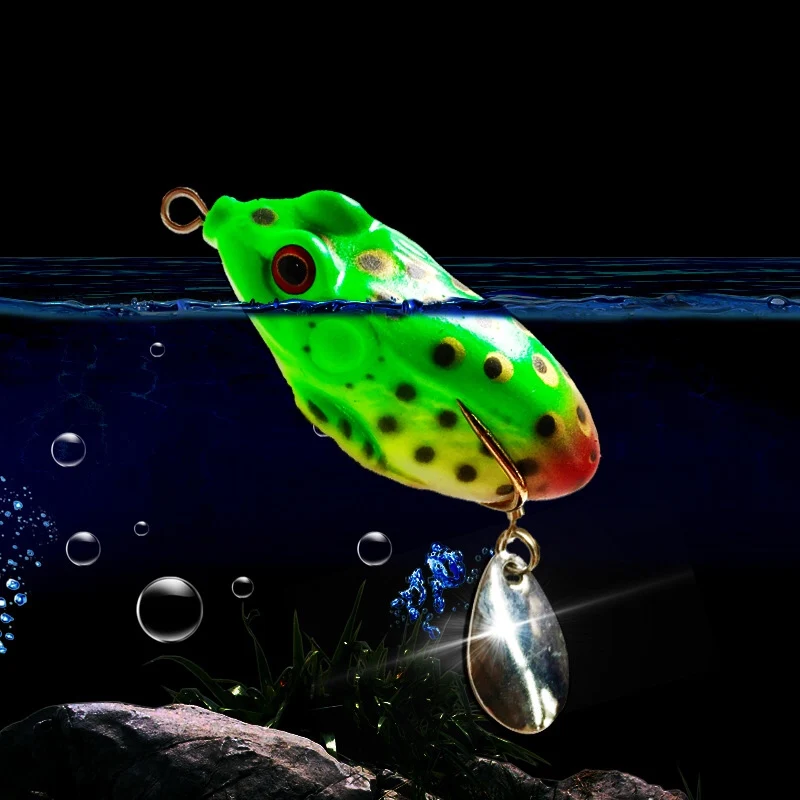

50 colors style cheap price on stock fishing soft frog lure rubber frog toy top fishing lure to fish temnepation soft lure