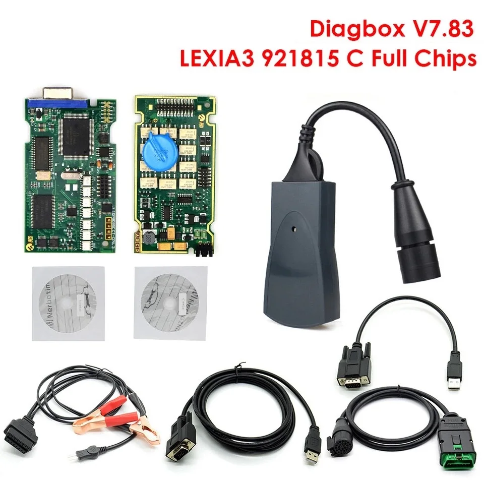 Полный чип Lexia3 Diagbox V7.83 прошивка для Peugeot и Citroen 921815C 12 шт. реле 7 оптопары Lexia 3