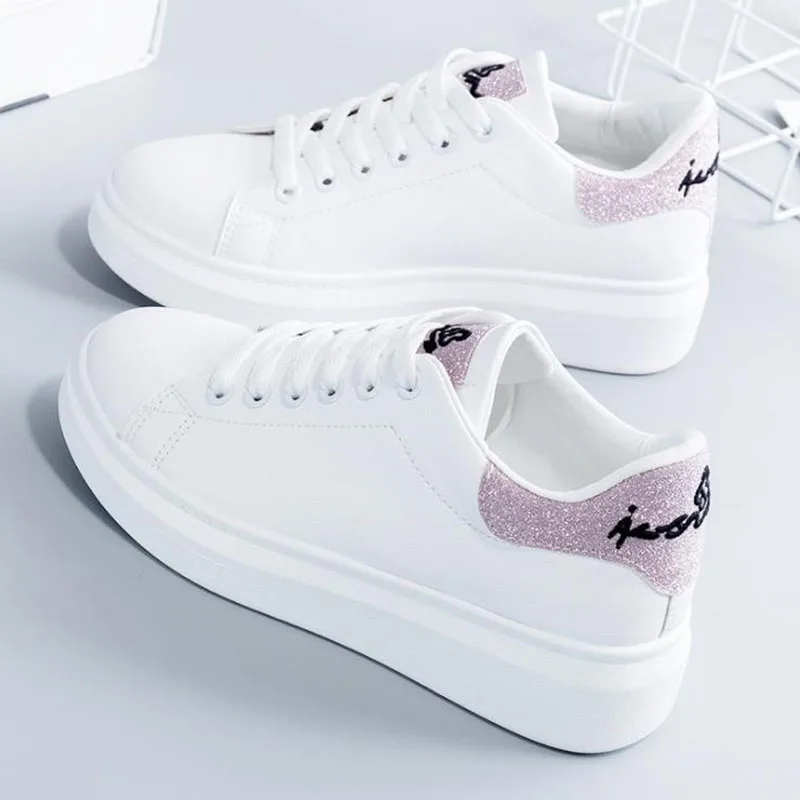 

2020 Spring New Front Lace Up Small White Shoes Women's Versatile Basic Shoes Korean White Women's Shoes Leisure