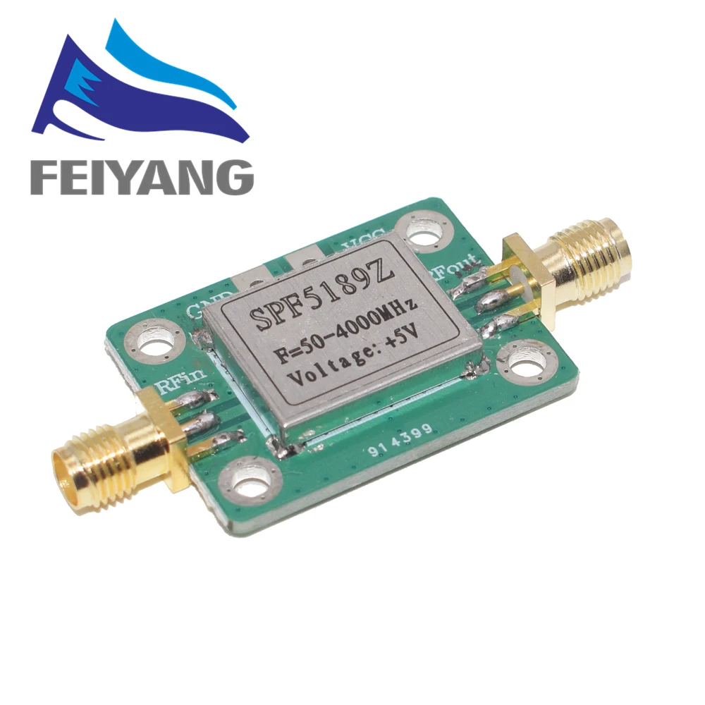 

10pcs SPF5189 Low Noise Signal Receiver RF Amplifier Module Practical With Shielding Shell LNA Wideband 50-4000MHz Broadband