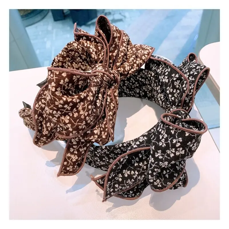 Floral Big Bow  Hairbands  For Women Korea Hair Accessories For Girls Hair Band Hair Bows  Hairband Headbands