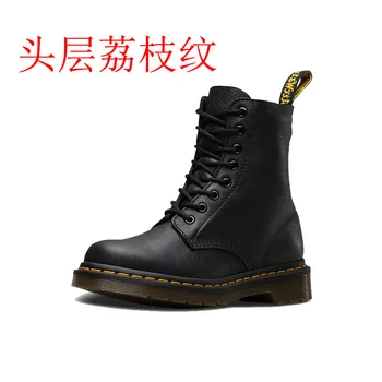 

Factory source Dr Classic 8 hole litchi grain Martin boots female 1460 thin bottom head skin Martin boots