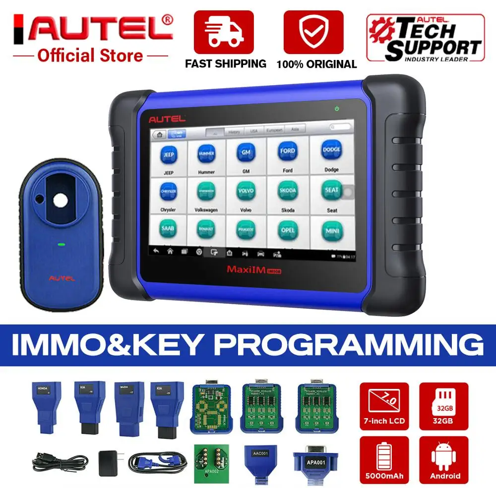 Autel MaxiIM IM508 автомобильный ключевой программист IMMO сервис и OBD2 диагностический