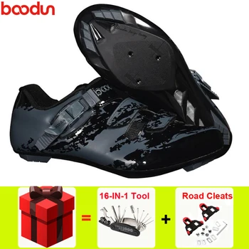 

BOODUN Road Cycling Shoes men Bike 16-IN-1 Tool sapatilha ciclismo Self-locking Non-slip scarpe ciclismo strada Bicycle Shoes