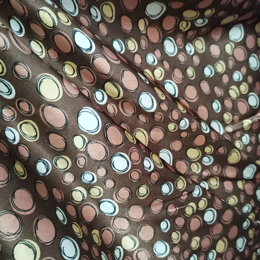 Цветной мягкий сатиновый сатин в горошек с рисунком тильда, шелковистая ткань с принтом «сделай сам» для шитья лент