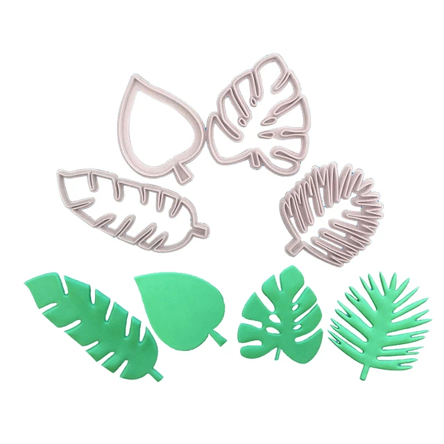 Monstera Tropical Leaf Cookie Cutter Cookie Stamp Biscuit Cutter Fondant  Embosser Cookie Tool Cookie Numbers 