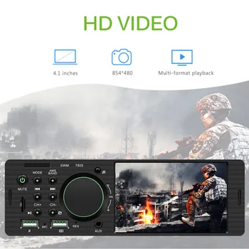 

4.1" Touch Screen MP5 Auto Media Player Double Din USB Bluetooth Audio Car Radio Multimedia 12V FM HD Stereo Car Accessories