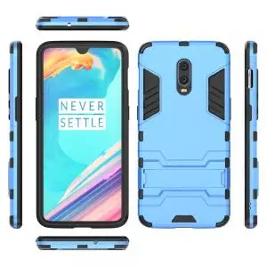 For OnePlus 7 6T Back Case Hard PC+TPU Mobile Phone with Kickstand Cover Anti-scratch Protective Coque Fundas |