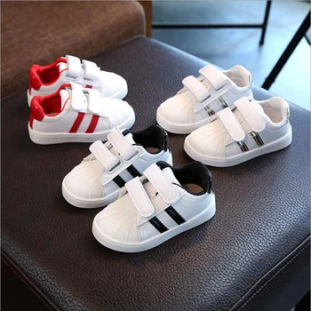 

Fashion Brand Kids Sneakers Shell Toe Boys Girls Sport Shoes Soft Bottom Breathable White Baby Children Shoes Kids Running Shoes