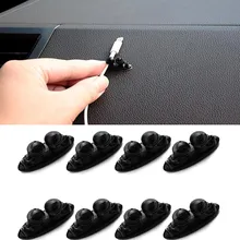 8 шт. мини клейкая Автомобильная зарядная линия зажим для наушников/USB кабель автомобильный зажим автомобильные аксессуары для интерьера
