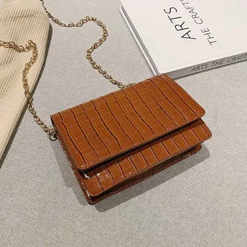 

Women's Designer Luxury Handbag 2019 Fashion New High quality PU Leather Women Handbags Crocodile pattern Shoulder Messenger Bag