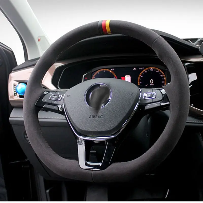 Замшевая кожа для Volkswagen Polo Jetta Passat B8 Tiguan Sharan Touran VW Golf 7 Mk7 новинка сделай сам|Чехлы