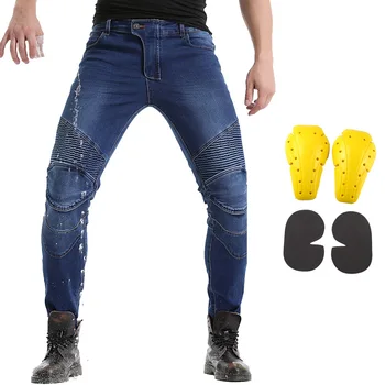 

Waterproof Windproof Rider Motorcycle Jeans Biker Jeans With 4 X CE Armored Pads for Motocross Cycling Dirt Bike ICE Skating