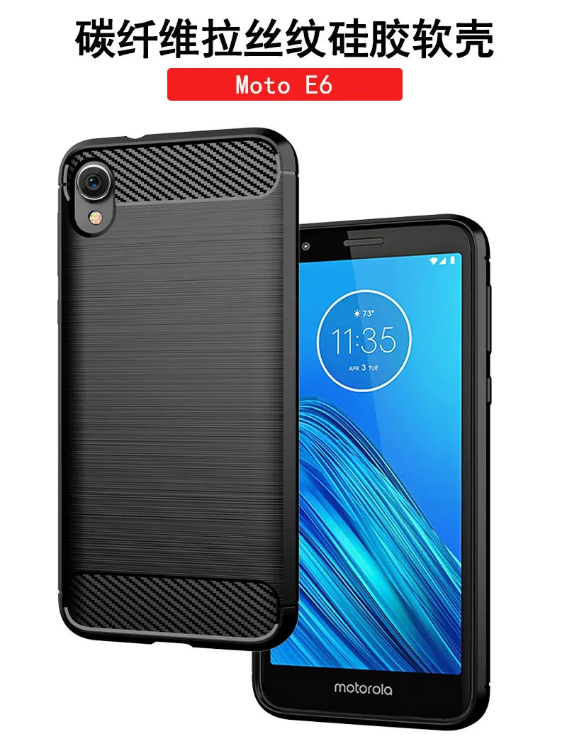 Для Motorola Moto E6 противоударный чехол для Motorola Moto E6 Броня чехол задняя крышка Coque Hot