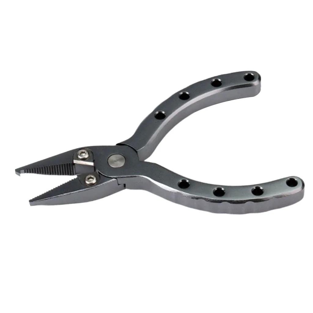 6061 Aluminum Alloy Fishing Plier Line Cutter Split Ring Tool Hook Remover