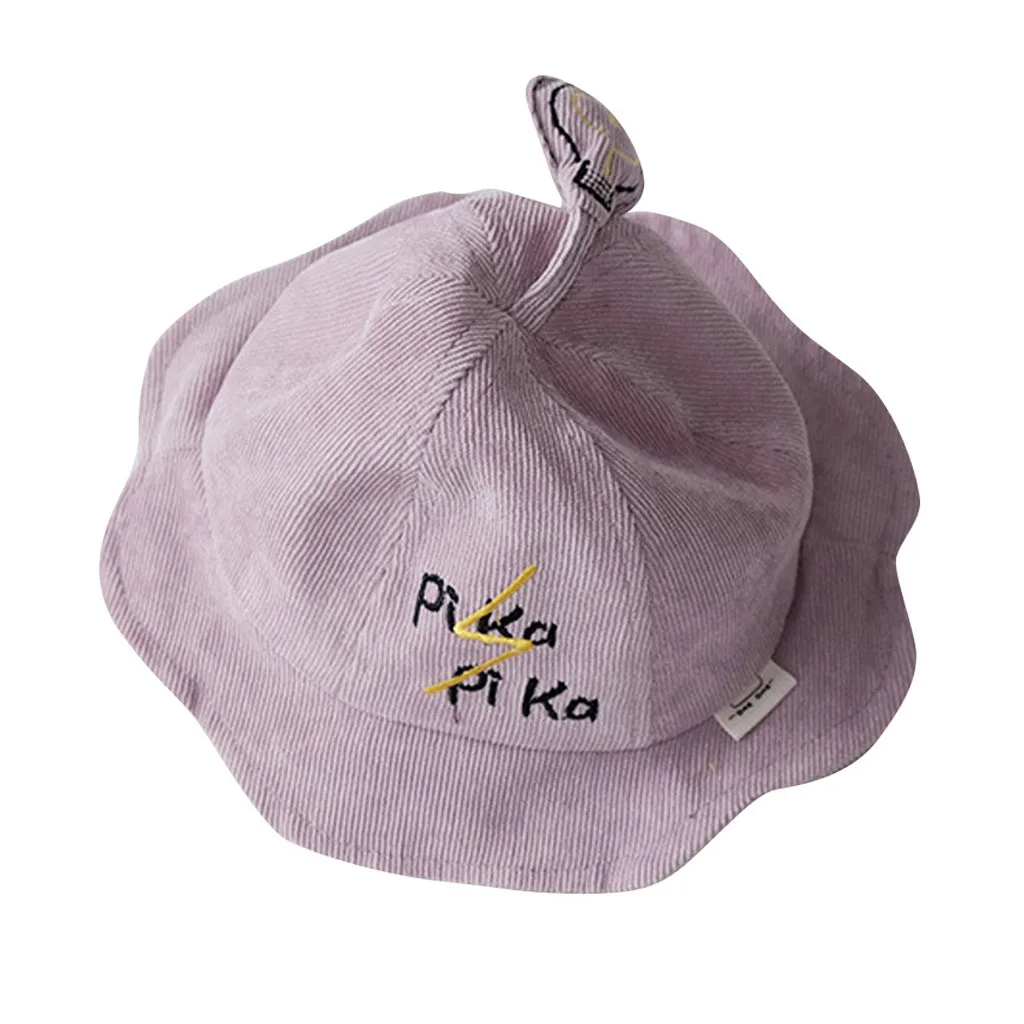 

Hat Caps Fashion Boys And Girls Kids Baby Cute Letter Embroidery High Street Butterfly Bucket Simple Cute Hat Sun Cap New