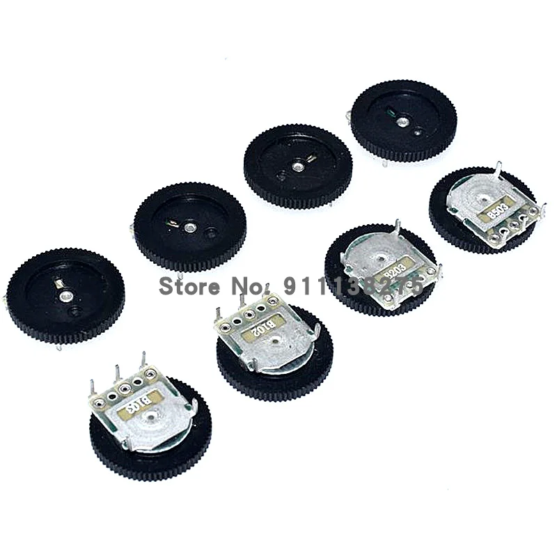 10pcs 3pin Gear tuning potentiometer B102 B103 B203 B503 B202 B502 B104 B1K B10K B20K B50K 16*2Dial Potentiometer volume switch Multiturn Potentiometer Linear Potentiometer Rotary Potentiometer Trimmer Potentiometer