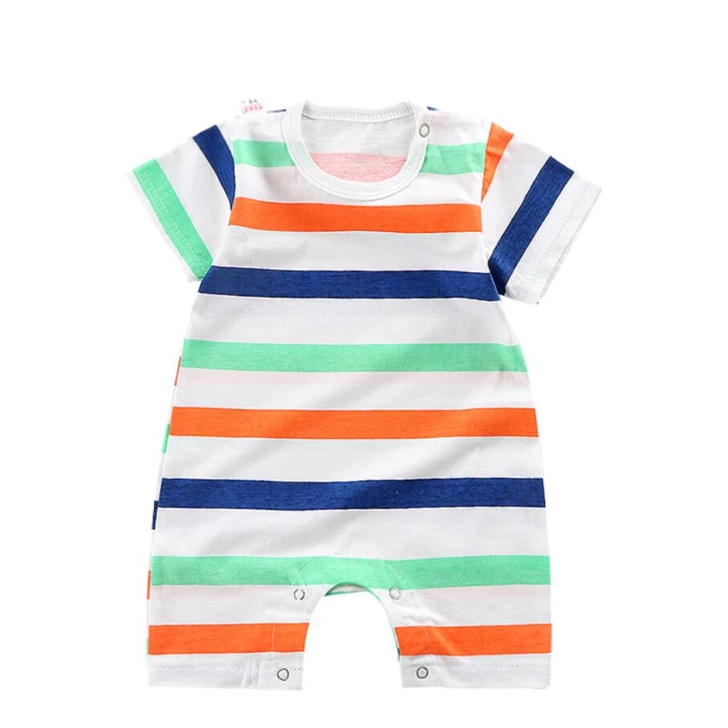 Toddler Rompers Girls Clothes Infant Jumpsuit Newborn-Baby Boys Summer Short-Sleeve Cartoon