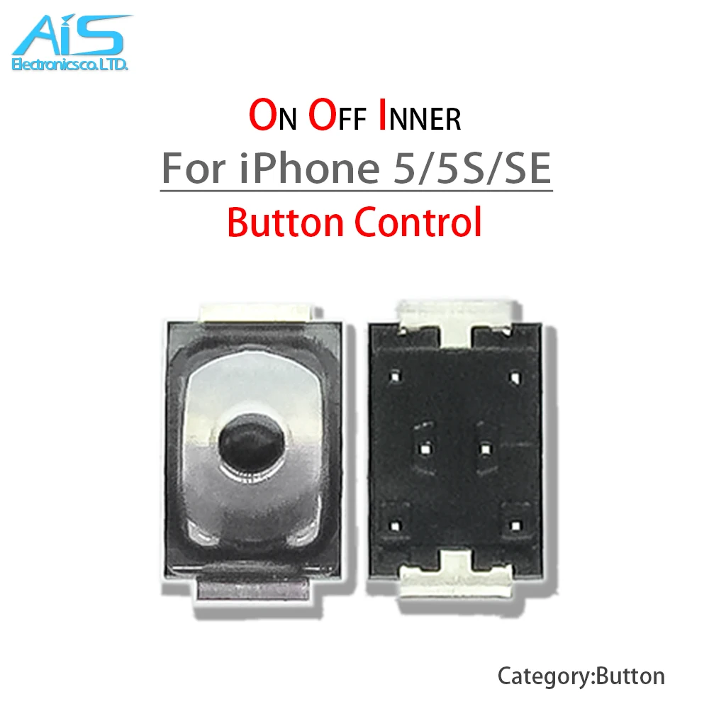 50Pcs/Lot Power On Off Inner Button Control For iPhone 4S 5 5S 5C SE 6 6S 6P 7 8 Plus X XS MAX Volume Switch Replacement Parts