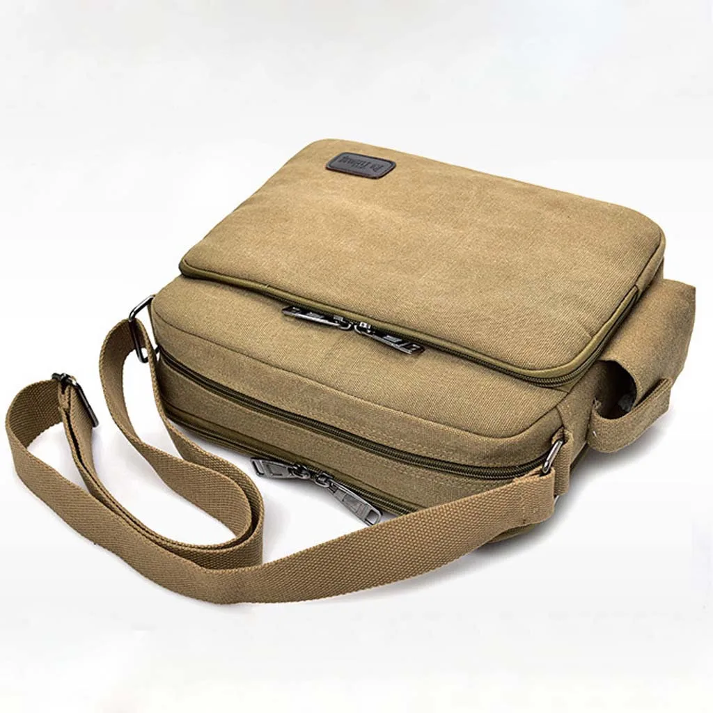Модный винтажный парусиновый мужской женский рюкзак дорожная сумка на плечо Повседневная сумка-мессенджер с застежкой многофункциональная сумка