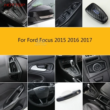 

High-quality ABS carbon fiber interior trim sequins, dashboard trim For Ford Focus 2015 2016 2017, Car-Accessories