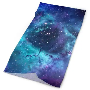 

SHINYWEET Women Men Blue Galaxy Neck Gaiter Headwear Headband Face scarf Seamless Bandana 16-in-1 Magic Scarf Multi Function for