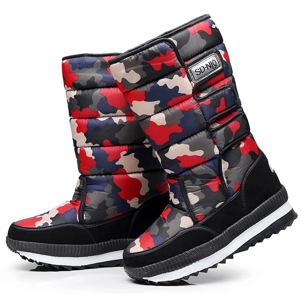 Winter Waterproof Boots Women's Warm Hook High Tube Waterproof Casual Booties High Quality snow boots plush boots winter