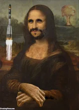  Funny Artwork Mona Lisa Canvas Painting Posters and Prints Wall Pictures for Modern Home Bedroom Living Room Wall Decoration 