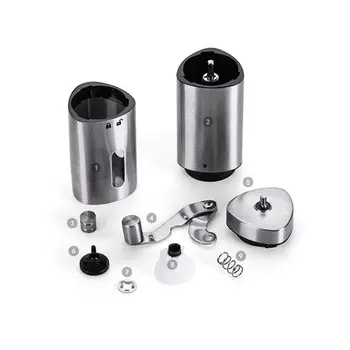 

Manual Ceramic Coffee Grinder Stainless Steel Adjustable Conical Burr Bean Mill Q6PE
