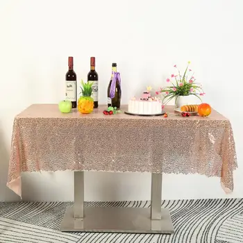 

Colorful Square Sequin Tablecloth Glitter Table Runner Photography Background Cloth Wedding Banquet Christmas Party Decoration