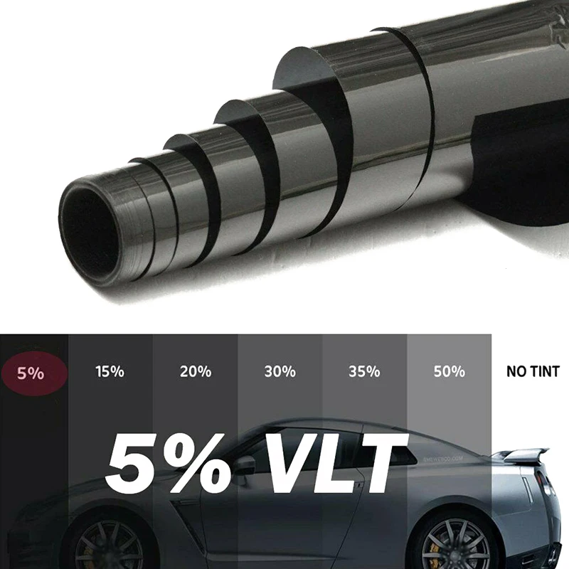Авто черное стекло Тонировочная пленка наклейка 300*50 см+ скребок набор инструментов