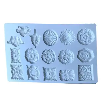 

Baroque Fondant Mold Medallion Silicone Mold for DIY Baking Cake Cupcake Decor