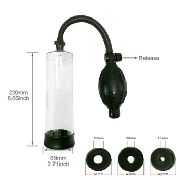 Male Penis Pump Water Vacuum Pump For Men Penis Extender Increase Penis Enlargement Cock Dick Enlarger Pump For Penis Sex Toy 3