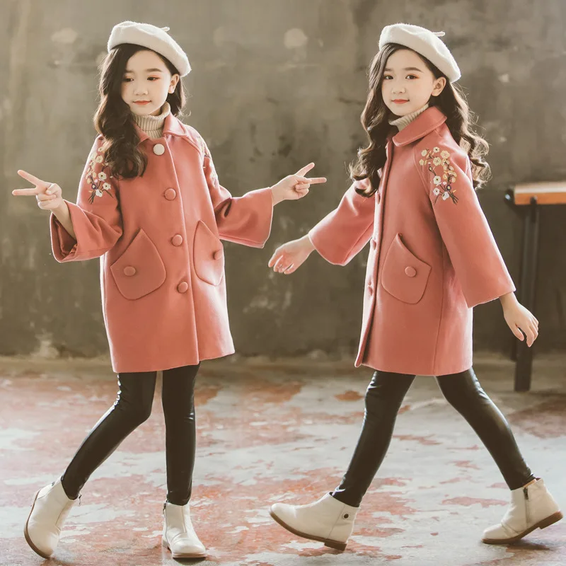 Больше зимних стеганых пальто для девочек в Корейском стиле для отдыха - Цвет: West red